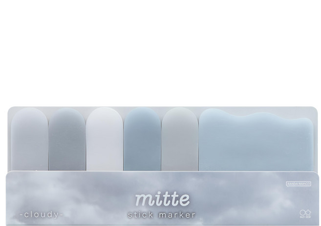 sun-star mitte 多功能便利貼, 1組, 灰雲, 90張