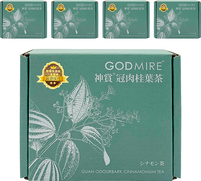 GODMIRE 神賞 冠肉桂葉茶, 3.5g, 12包, 5盒