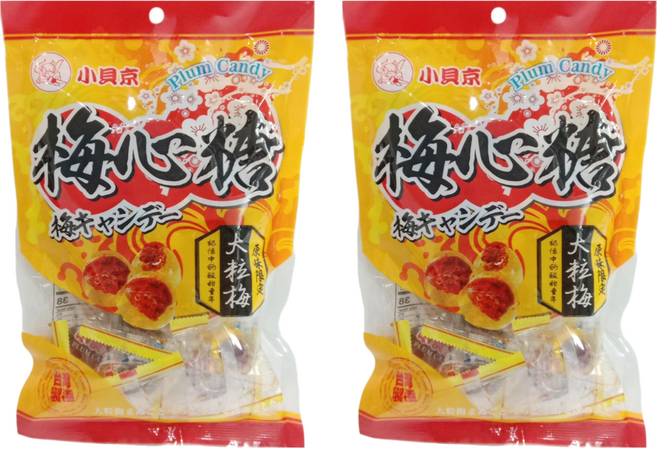 小貝京 梅心糖, 150g, 2袋
