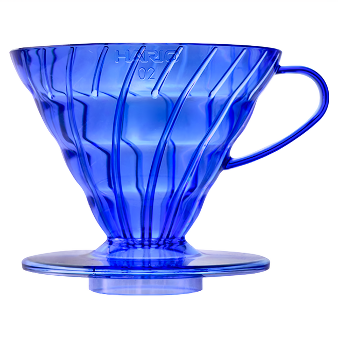 HARIO 好璃奧 V60 02樹脂濾杯 藍莓色, 樹脂濾杯, 240ml, 1個