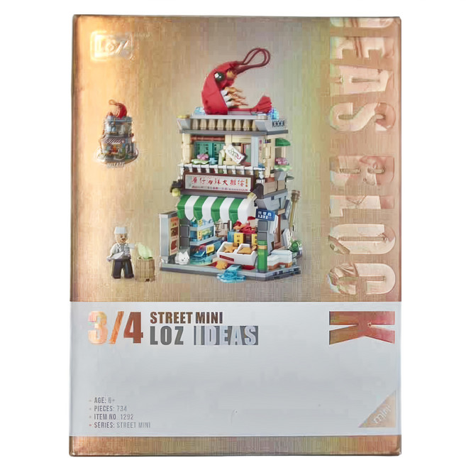 LoZ 積木玩具 海鮮大排檔 1292, 3歲, 1盒