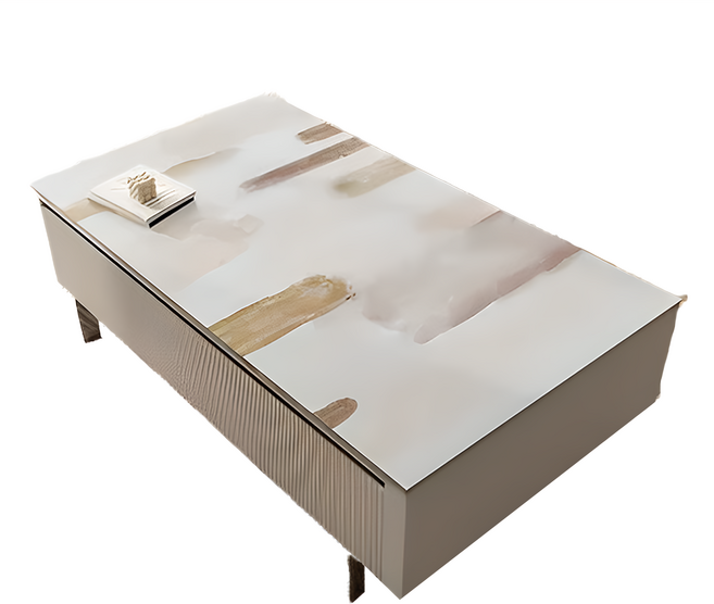 西格傢飾 侘寂風Q彈矽膠皮革桌墊 3kg, 120 x 60cm, 裘馬聲淺, 1個