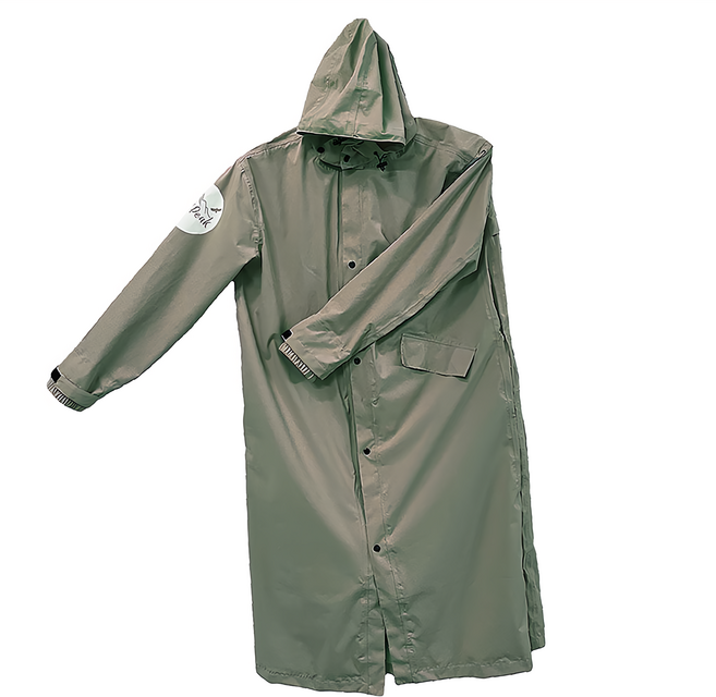 Wild Peak 野峰 輕量高機能美學雨衣 附個性提袋, 軍綠色, 1件
