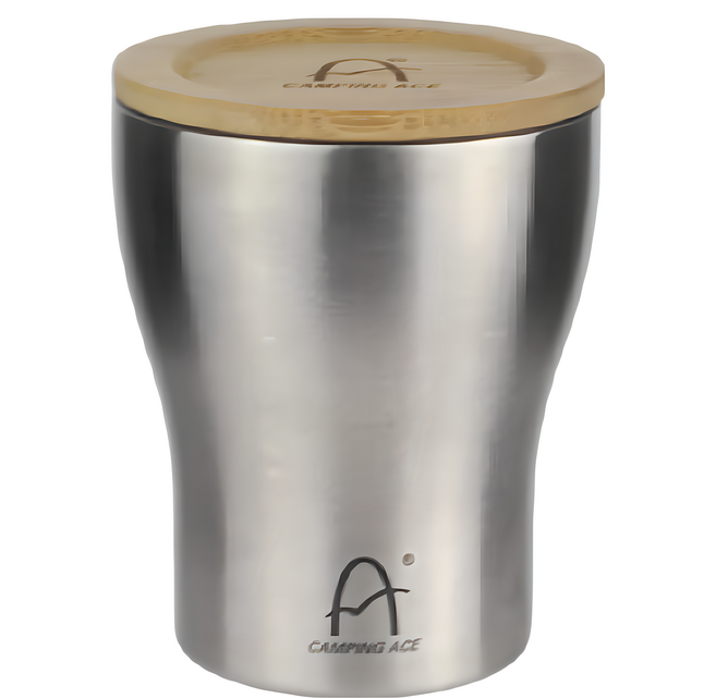CAMPING ACE 野樂 真空啤酒杯 ARC-152, 銀色, 250ml, 1個