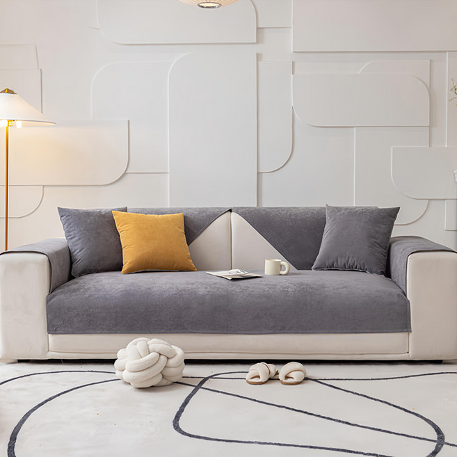 好物良品 防貓抓系列 四季通用雪尼爾沙發墊組