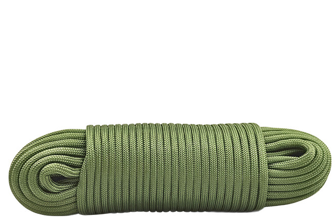 9芯傘繩 31米高強滌綸, 軍綠色, 1捲