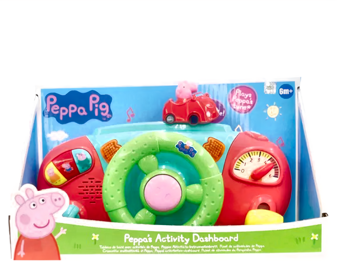 Peppa Pig 粉紅豬小妹 聲光方向盤, 1個