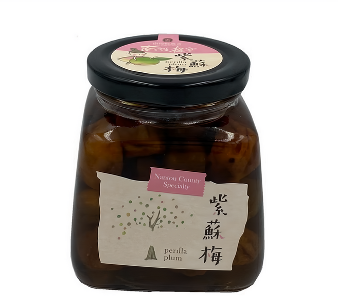 南投縣農會 南投梅宴 紫蘇梅, 530g, 1罐