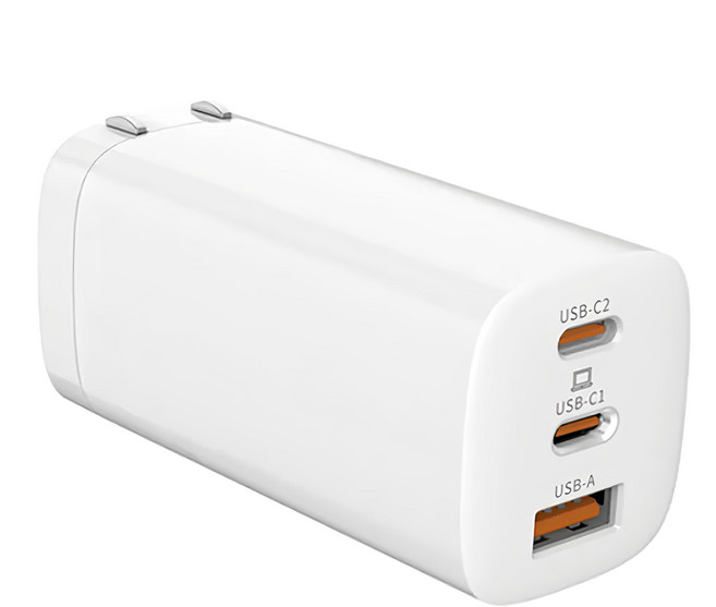 MCK 科技 65W 3 Port GaN 充電器 Fast Charging Foldable Plug 白色 MCK-U365