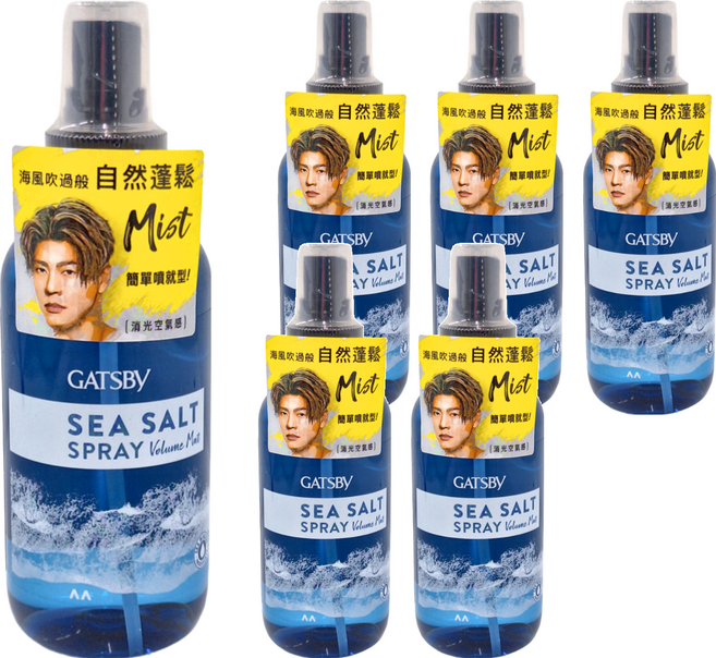 GATSBy 海鹽消光噴霧 浮力蓬鬆, 145ml, 6罐