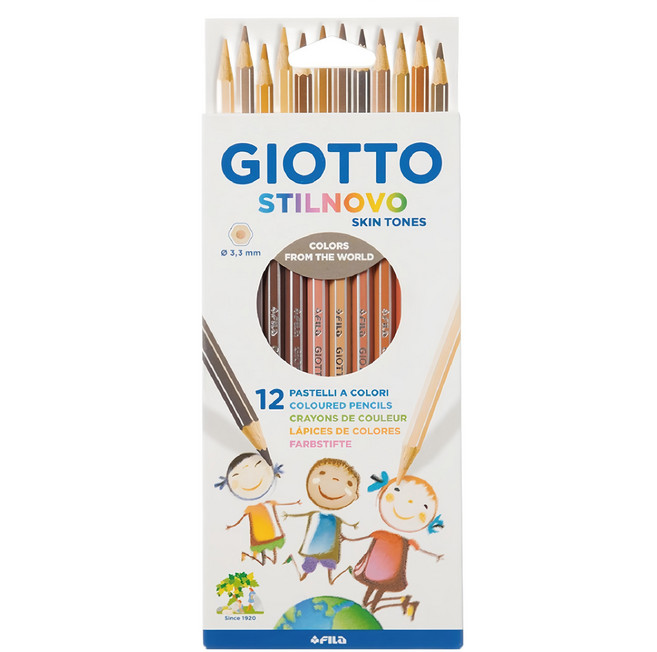 GIOTTO STILNOVO 膚色彩色鉛筆, 1盒, 12色
