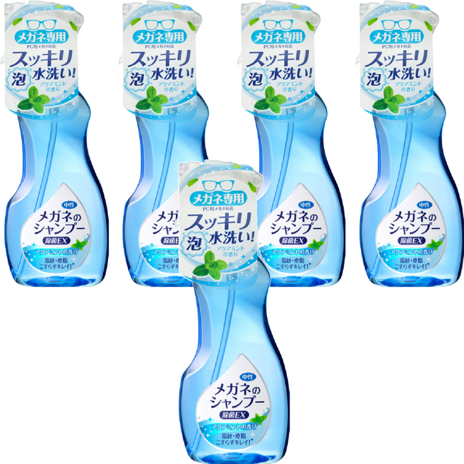SOFT99 泡沫眼鏡清洗液, 藍色, 5瓶