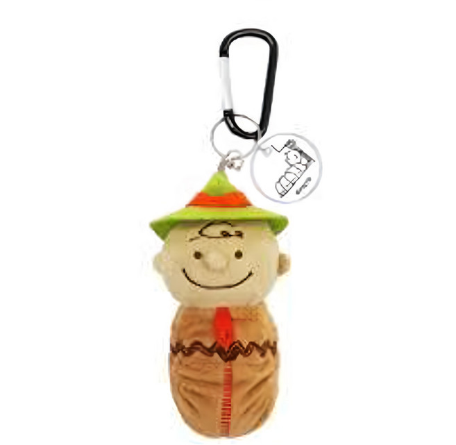 PEANUTS 史努比 筆袋 附登山扣, 查理布朗, 1個