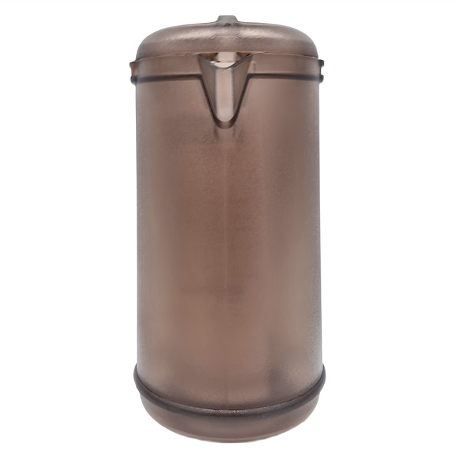 雙層強力冷水壺 1.2L HF-634A 耐熱90度 聚碳酸酯材質 日本產, 棕色, 1個