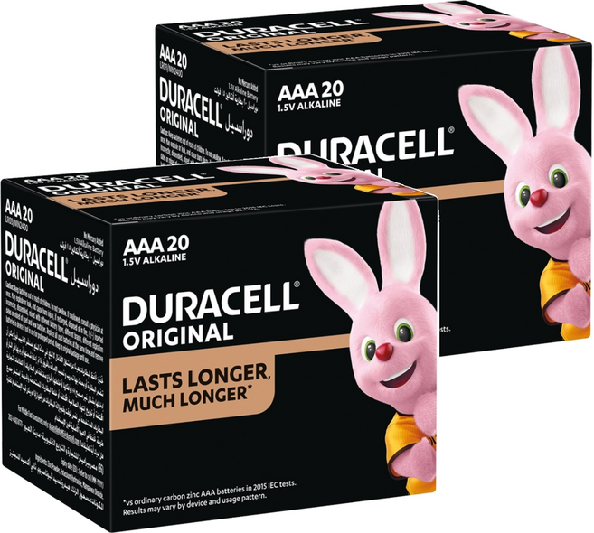 台灣公司貨 DURACELL 金頂 經典AAA鹼性電池 4號, 20個裝, 2盒