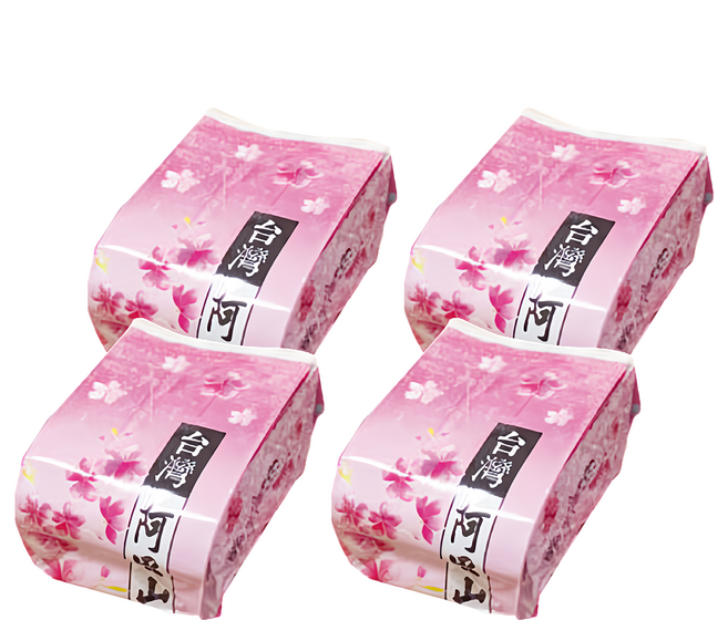 喝茶閒閒 手捻阿里山烏龍茶葉 無焙火, 150g, 4包, 1包