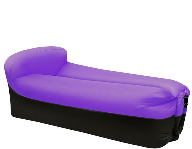 戶外充氣沙發 枕頭款, 紫色拼黑