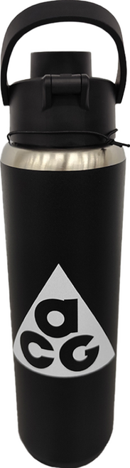NIKE 耐吉 SS RECHARGE 吸管保冷瓶, 黑色, 709ml, 1個