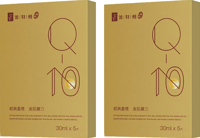 TT 波特嫚 台灣公司貨 Q10彈力緊緻面膜 30ml, 5片, 2組