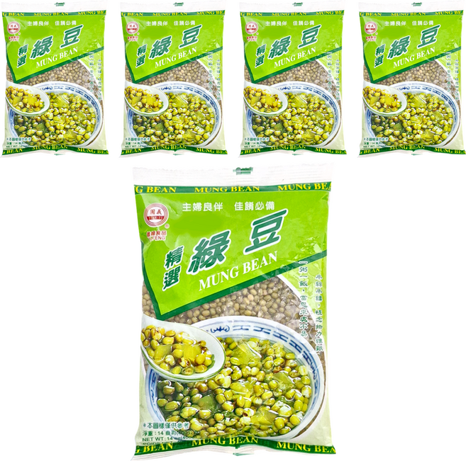 義峰食品 精選綠豆, 400g, 5包