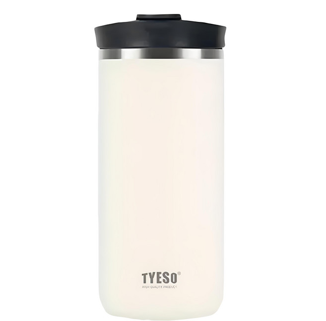 TYESO 泰碩 法壓保溫杯 01-01029-201, 1個, 白色, 600ml