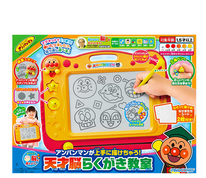 日本 PiNOCCHiO 天才畫板玩具, ANPANMAN 麵包超人 多色, 1組