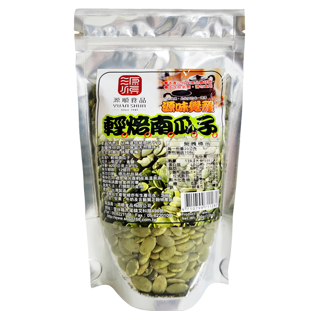 源順食品 輕焙南瓜子, 200g, 1包