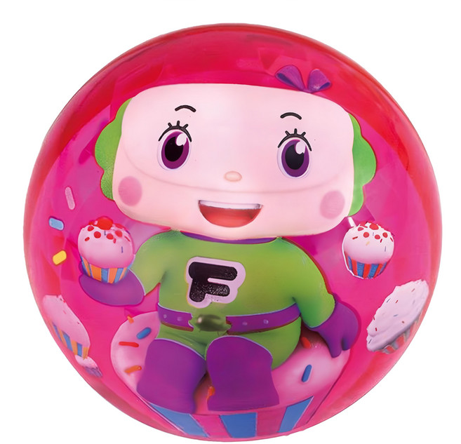 風車圖書 FOOD超人閃亮球 粉色系可愛 安全無毒材質, 1個