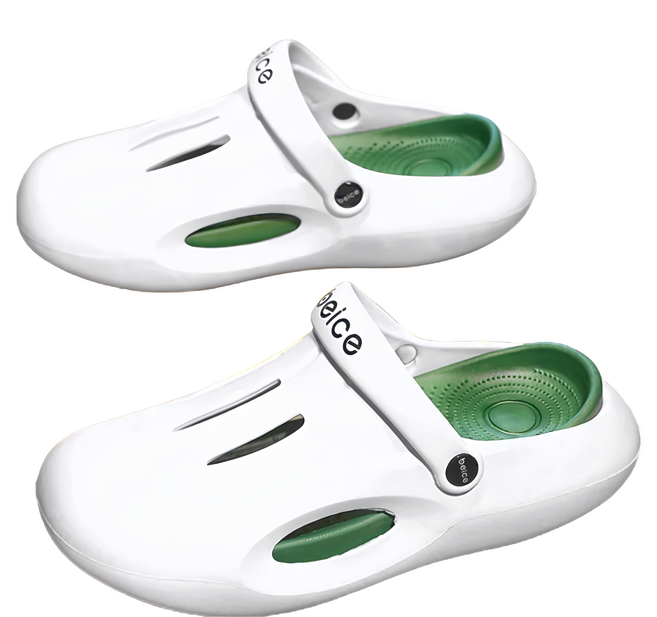 bebehome 潮款踩屎感軟底包頭兩用洞洞鞋