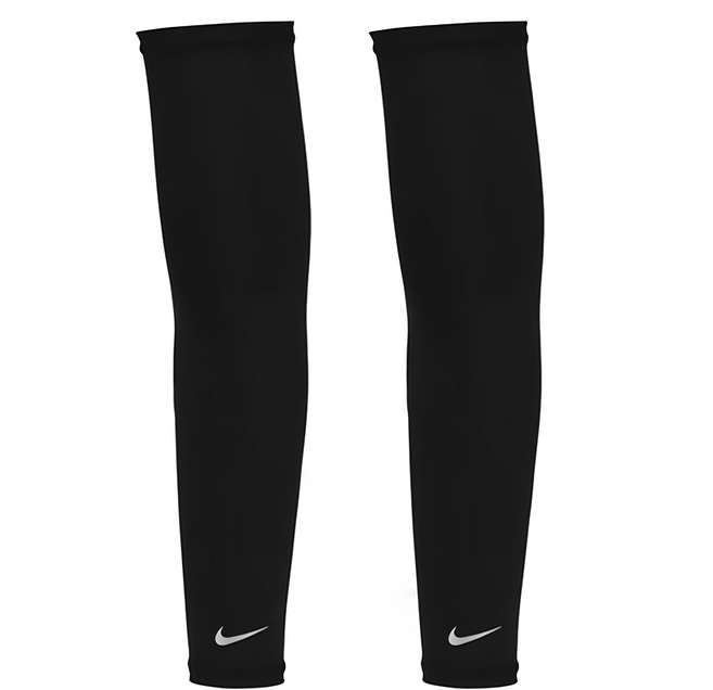 NIKE 耐吉 輕量跑步臂套 2.0, 黑色, 1雙
