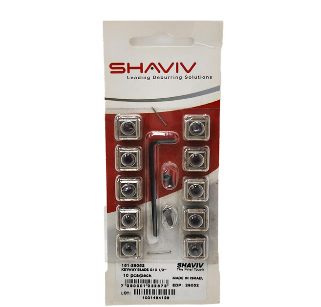 SHAVIV 方型倒角刀刃 G10, 1組