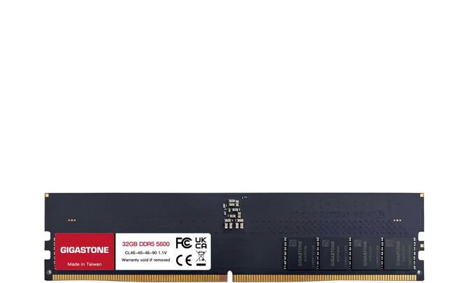 GIGASTONE 立達 DDR5 UDIMM 5600MHz 桌上型記憶體 32GB, 1個, RMGI-381553