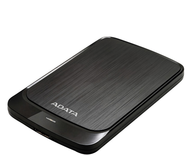 ADATA 威剛 外接式硬碟 1TB 薄型碟 黑色, HV320, 1個
