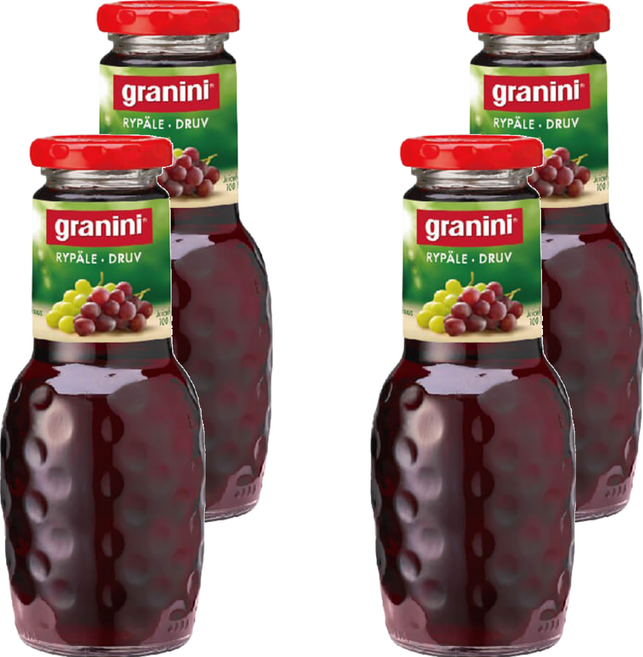 granini 100%葡萄汁, 250ml, 4瓶