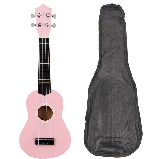 恩心樂器 烏克麗麗 粉色 21吋 含琴袋 初學者適用, 1組