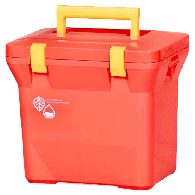 Livewell 繽紛色系保溫冰箱 日本製, 橘色, 7L