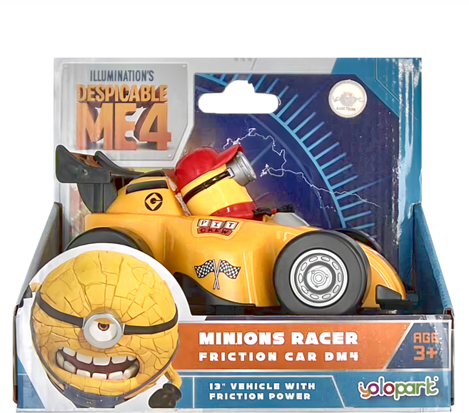 yolopark 神偷奶爸4 慣性車 Racer 7190 3歲以上, Yellow, 1個
