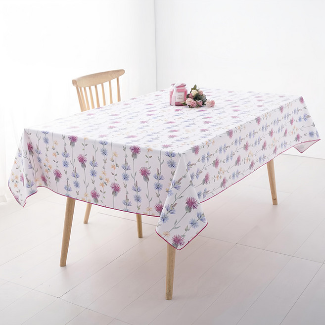 Casa Bella 美麗家居 日系防水桌巾, 132 x 228cm, 仲夏草花簾, 1條
