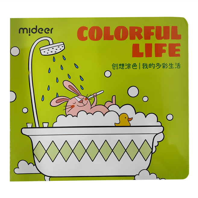 創想塗色本 我的多彩生活 MD4215 3歲以上, 平裝書