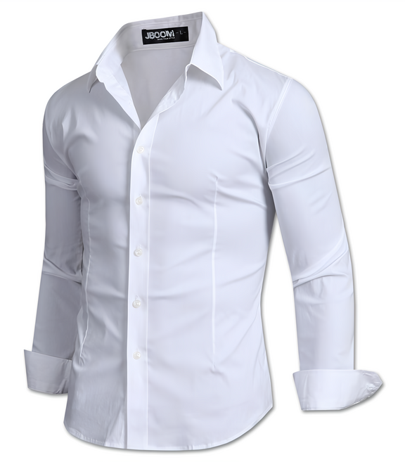 제이붐 남성용 솔리드 면스판 셔츠 ST01