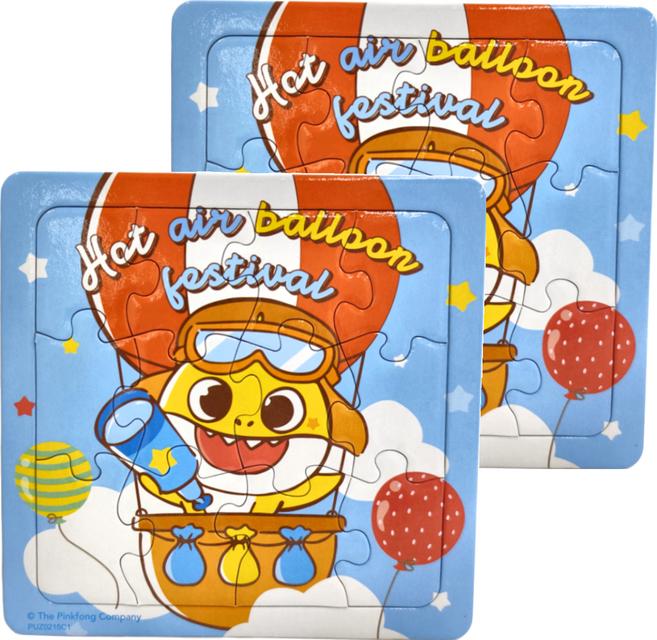 BABY SHARK 鯊魚寶寶 可愛拼圖 Set, 2組, 12片