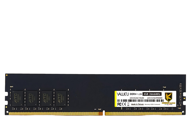 AITC 艾格 4GB 2666 UDIMM 桌上型 記憶體, Value U DDR4, 1個