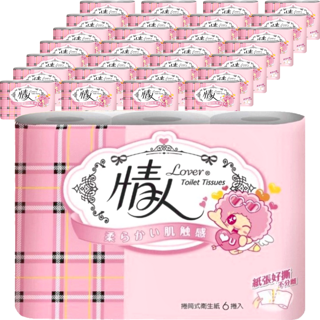 情人 捲筒式衛生紙, 6捲, 40袋