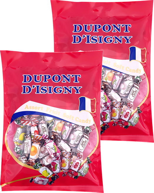 DUPONT D'ISIGNY 法國多口味果汁軟糖 新年敬神年糖 婚禮喜糖 親子聚會, 250g, 2袋