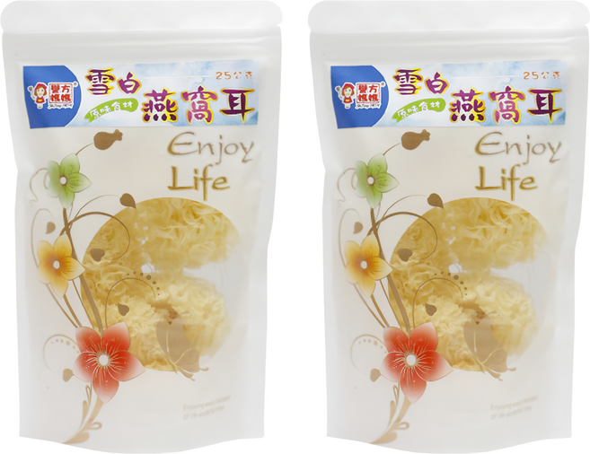 譽方媽媽 雪白燕窩耳, 25g, 2包