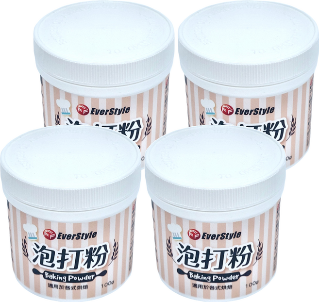 EverStyle 柏泰 泡打粉, 100g, 4罐
