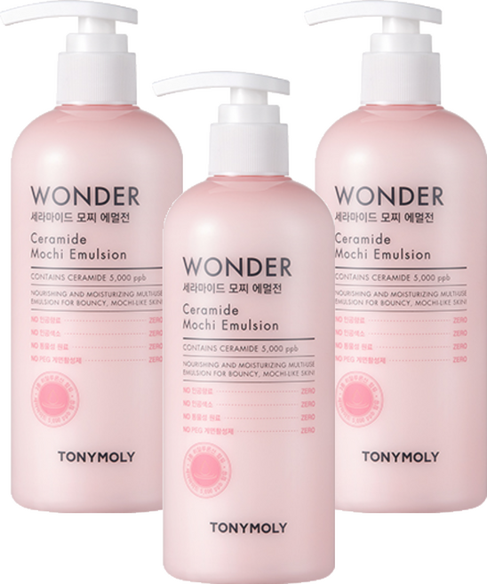 TONYMOLY Wonder 神經醯胺保濕乳液, 300ml, 3瓶