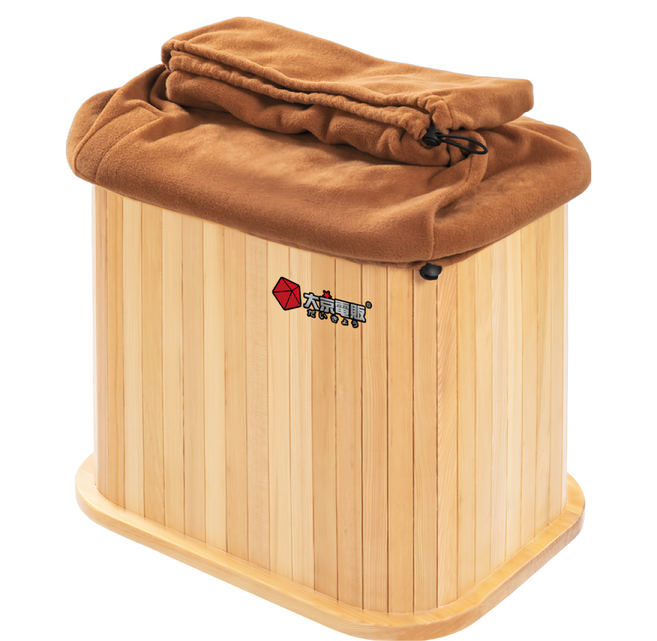 MOLIJIA 魔力家 大京電販 遠紅外線加熱原木桑拿桶 小型 知足常熱 升級單口布套, BY010078