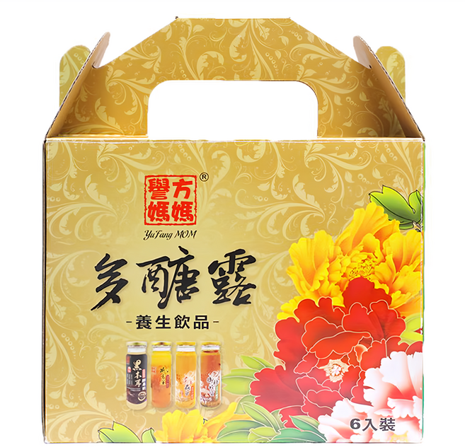 譽方媽媽 YuFang MOM 御膳珍寶+黃金蟲草雪耳多醣露組合 養生飲品 6入裝, 1.38kg, 1盒