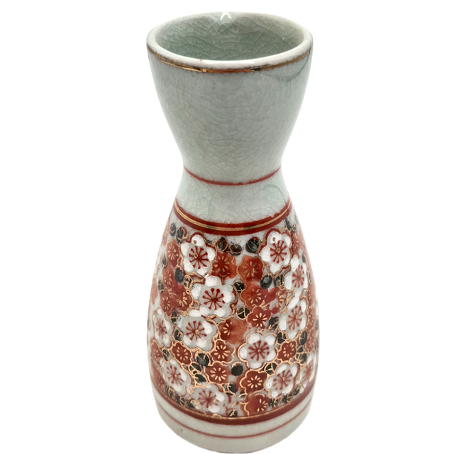 佐和陶瓷 九谷櫻紋德利清酒壺 120mL 日本製造, 1個